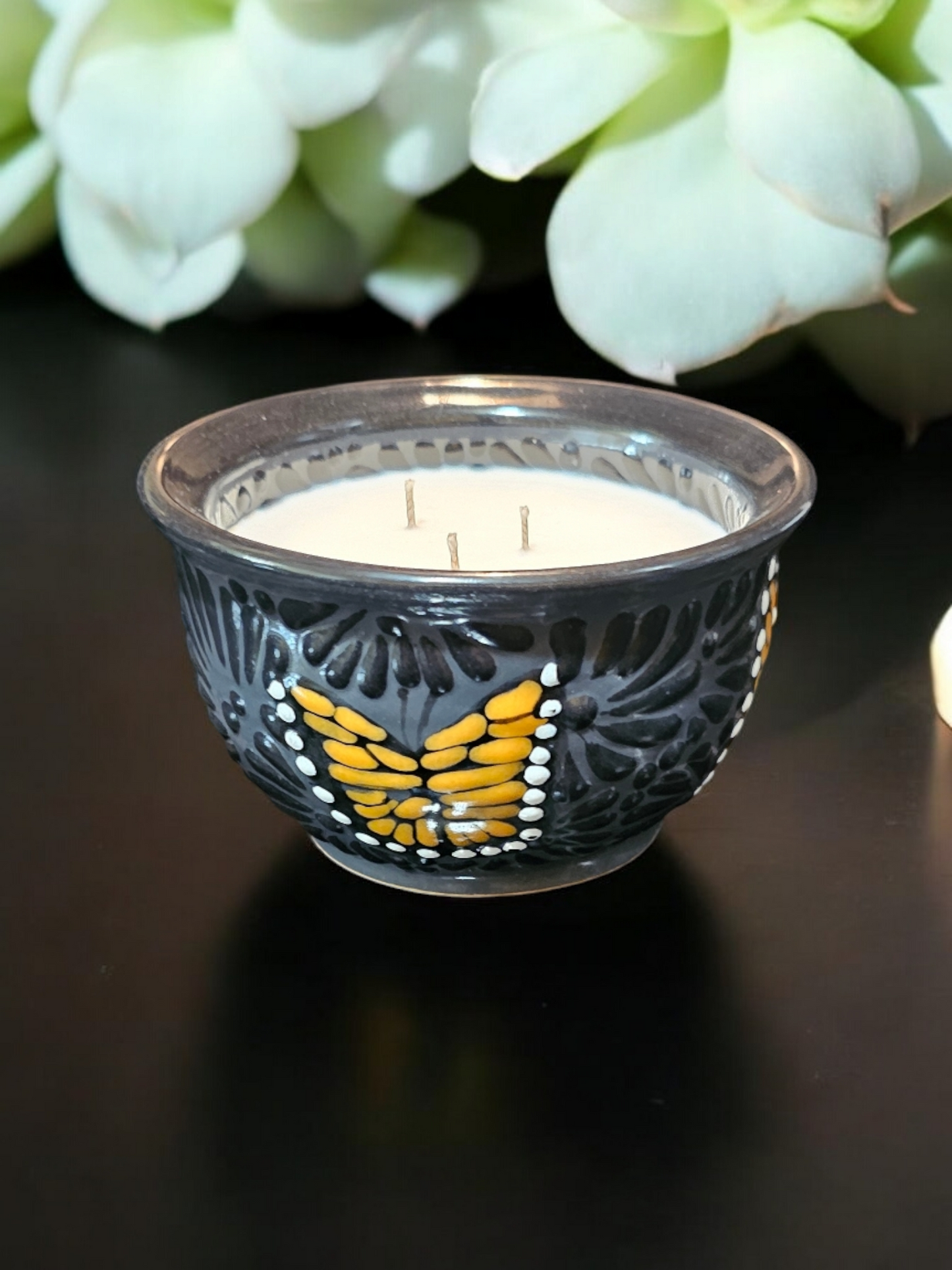 Salsa Bowl Collection, Black on Black Talavera