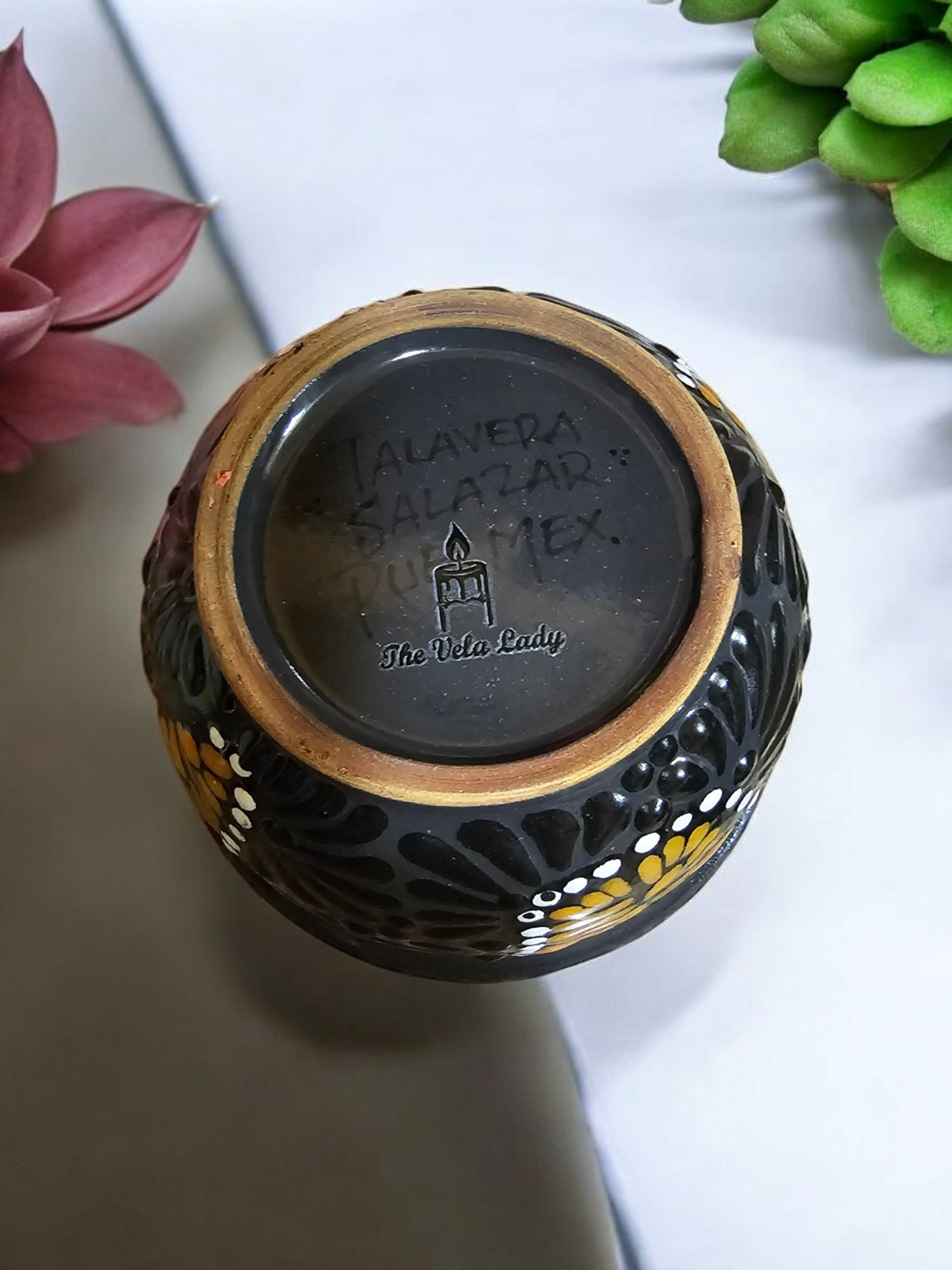 Salsa Bowl Collection, Black on Black Talavera