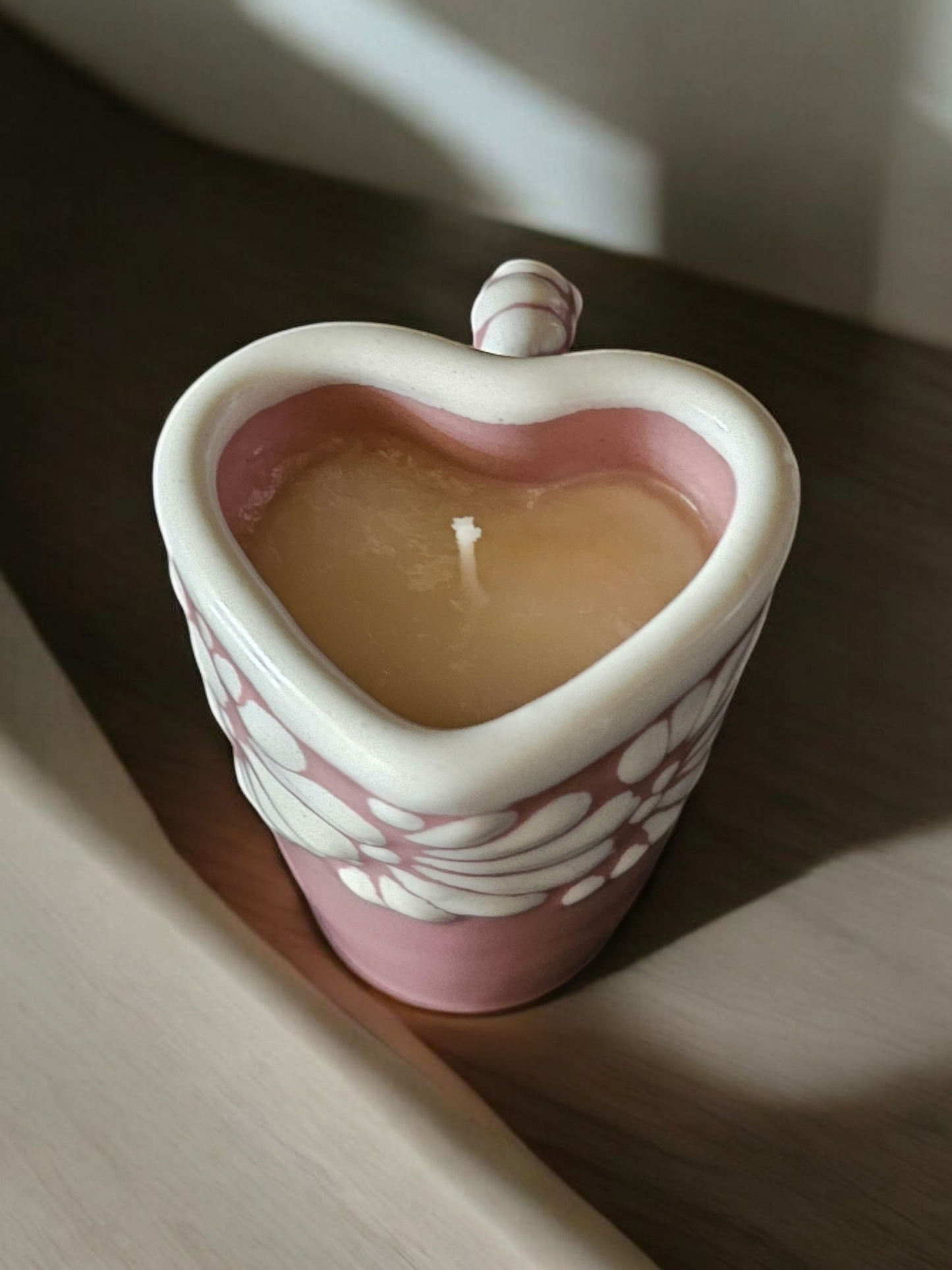Recuerdos Collection, Shot size Candle, Pink Talavera, Peach Mango Bellini scent