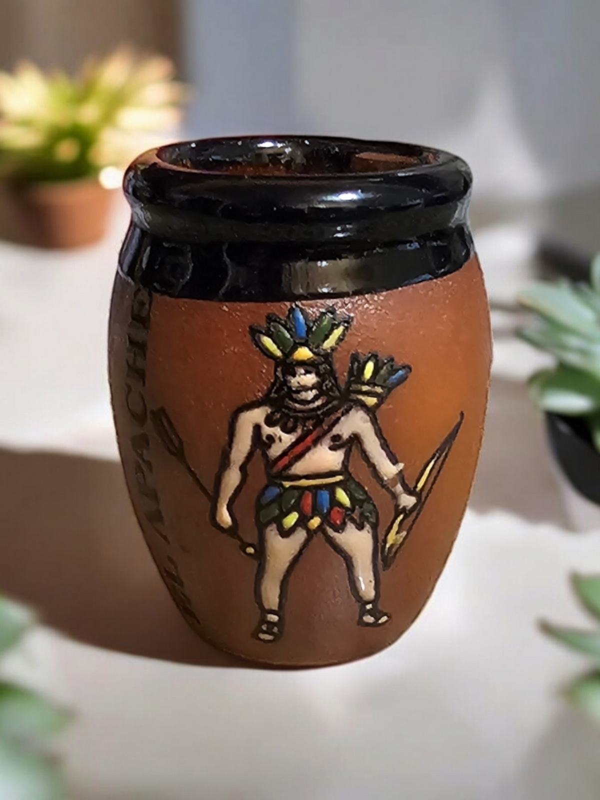 Loteria Collection, El Apache Cantarito Candle, Shot Size