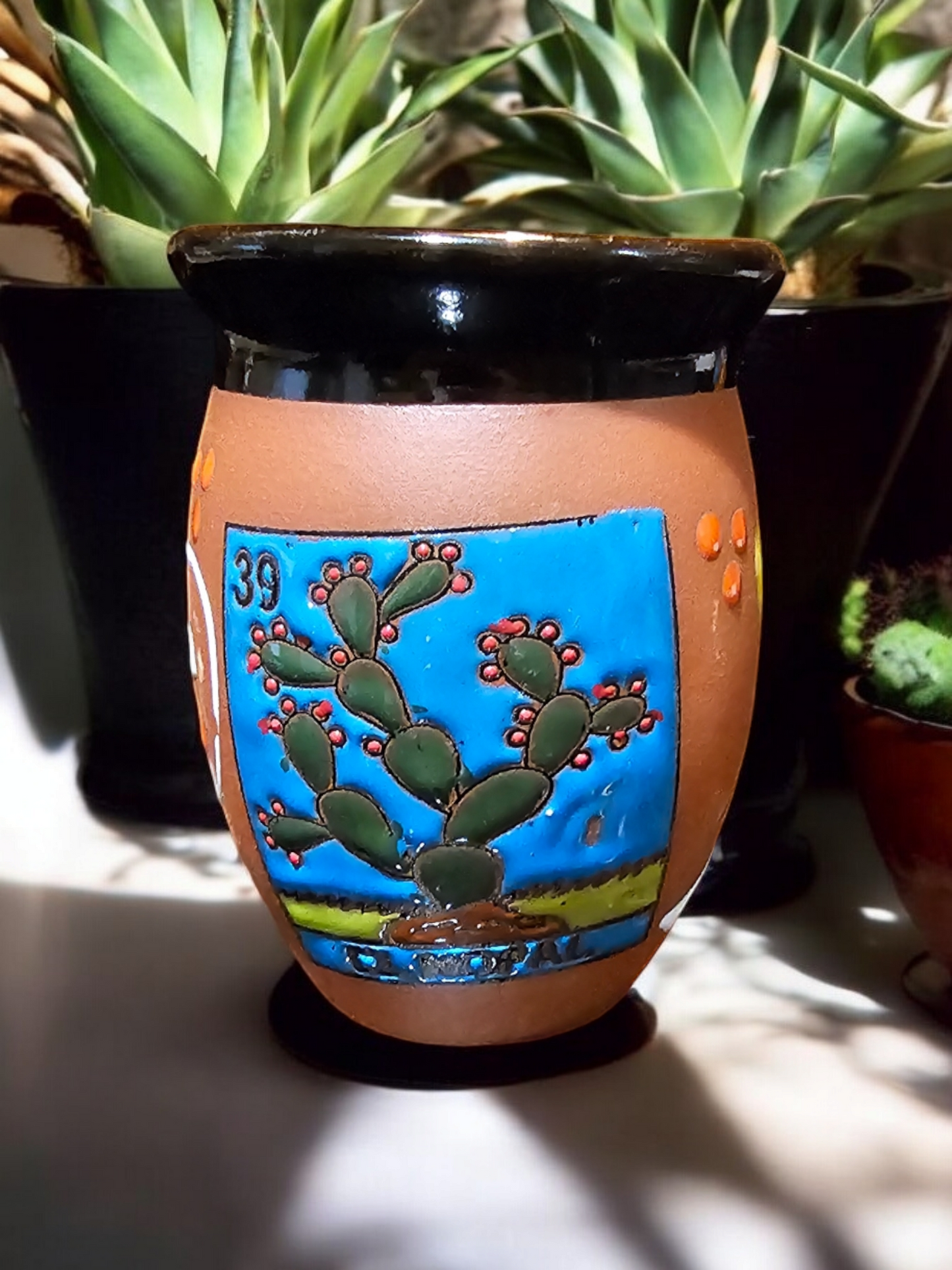 Loteria Collection, El Nopal Cantarito Candle, Drink Size