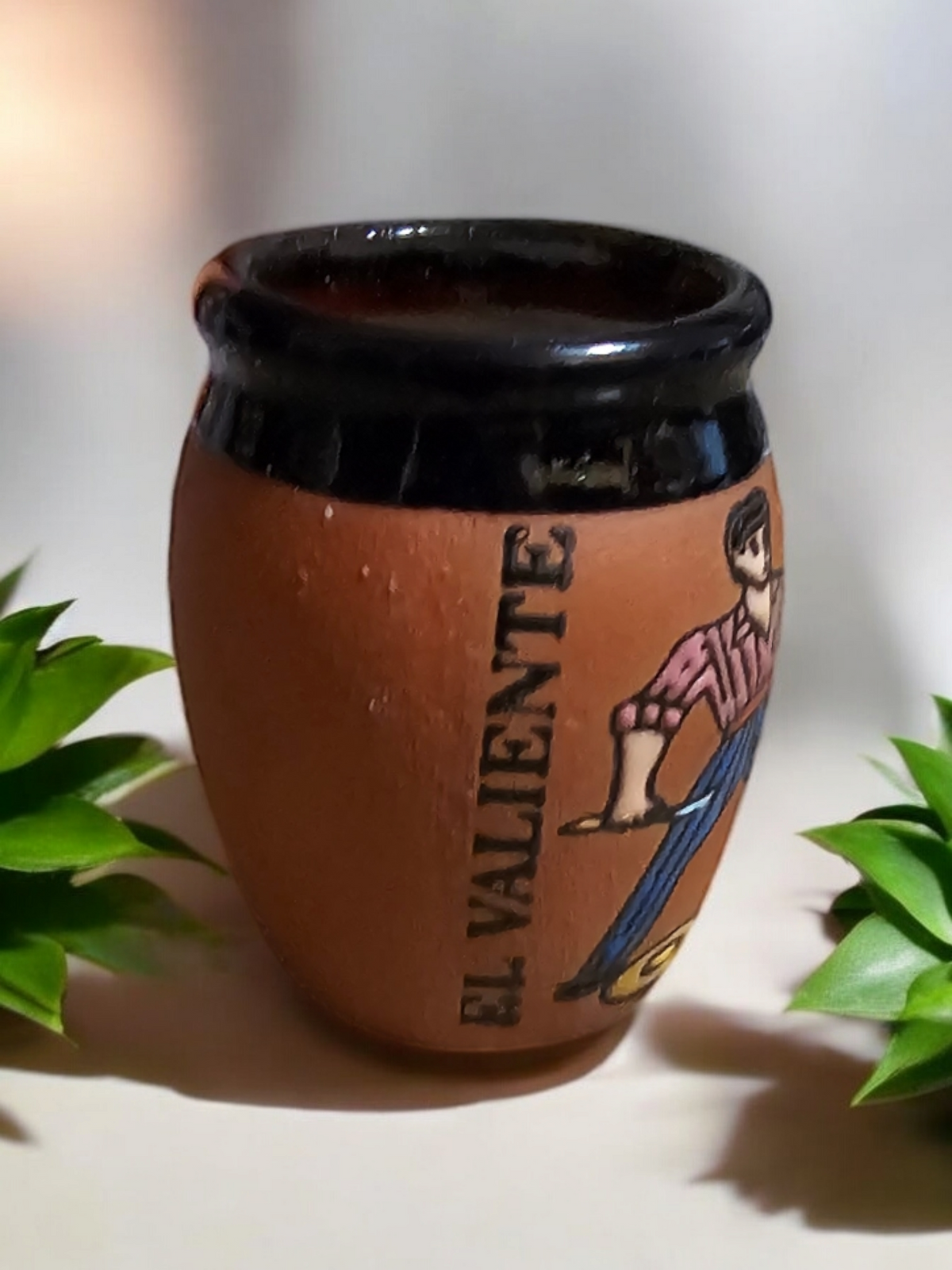 Loteria Collection, El Valiente Cantarito Candle, Shot Size