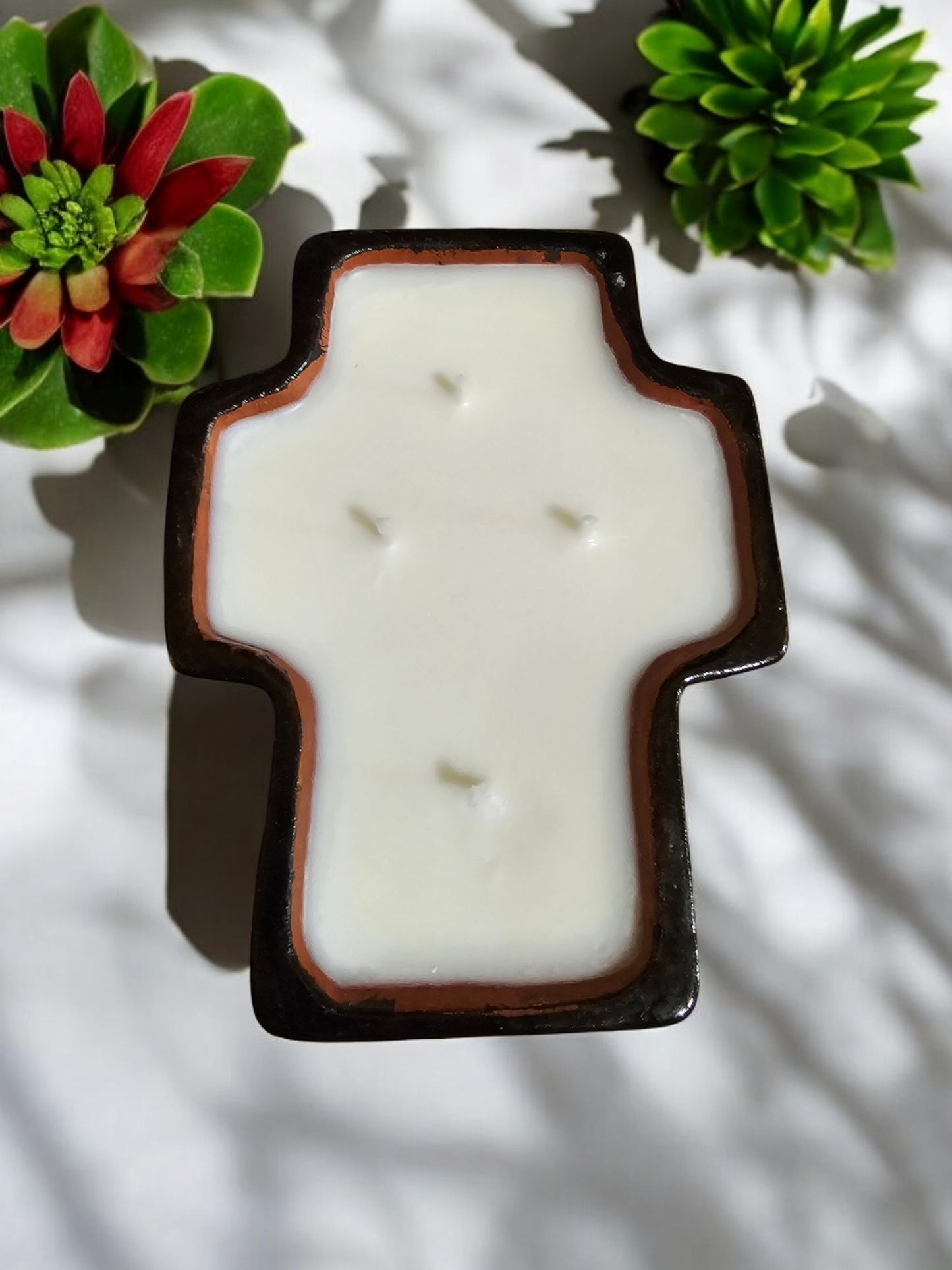 Jewelry/Trinket Holder Collection, Cross Shaped Candle